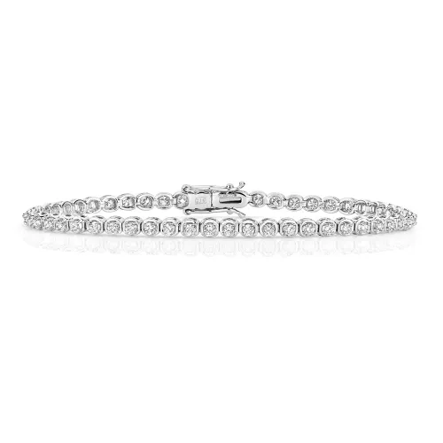 Women's Bracelet Diamond White Gold 1.50ct